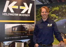Nico Doff of Veldwerk Koerier. The company regularly arranges urgent transports for companies in the sector and also does contract work.